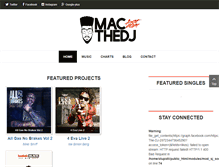 Tablet Screenshot of macthedj.com